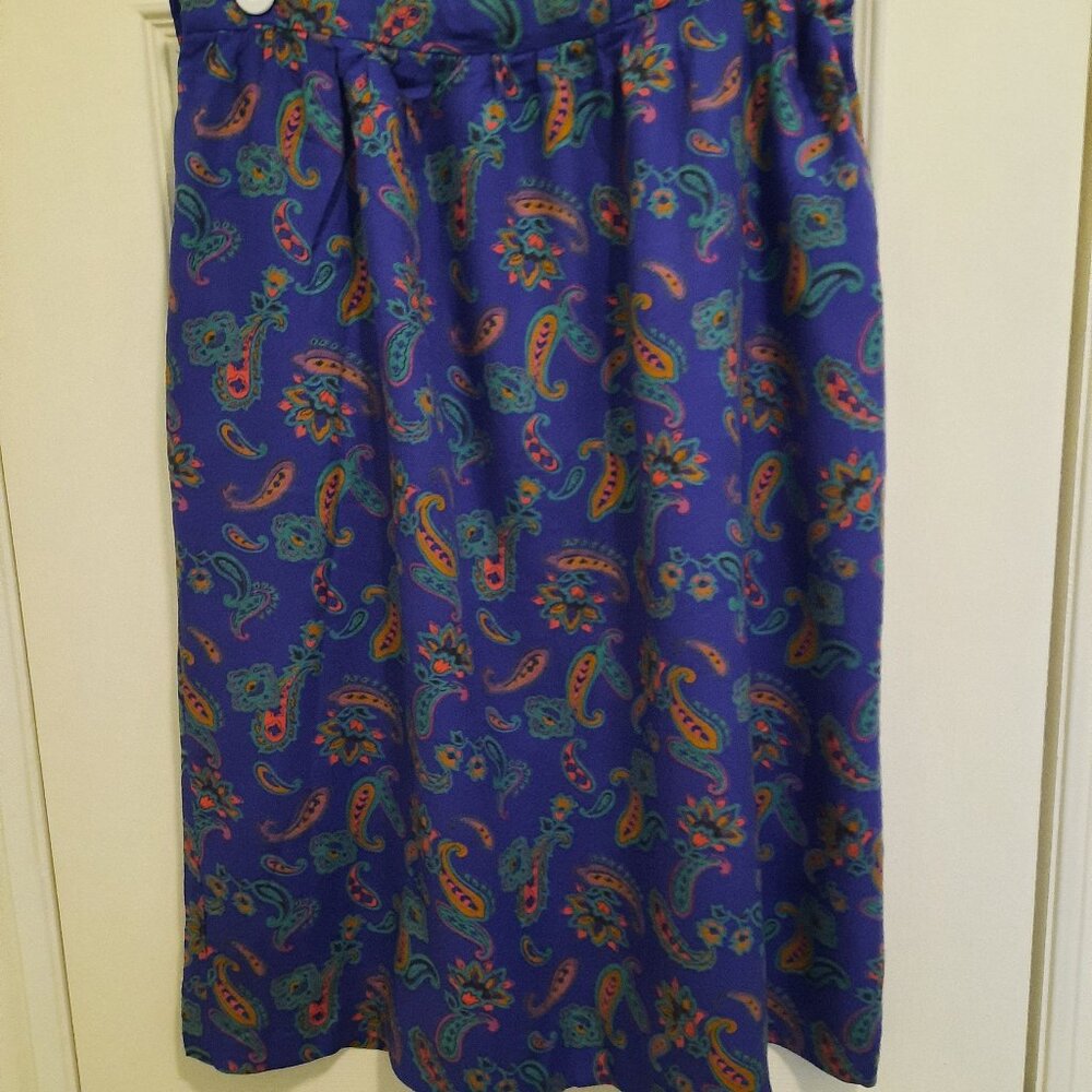 100% Rayon Skirt With Side Pockets